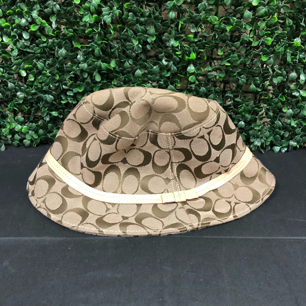Coach Signature Monogram Canvas Bucket - Picture 2 of 10